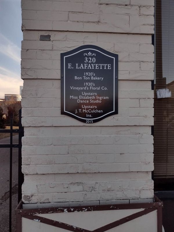 320 E Lafayette Marker image. Click for full size.