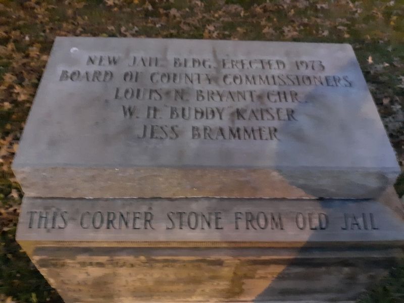 This Cornerstone From Old Jail Marker image. Click for full size.