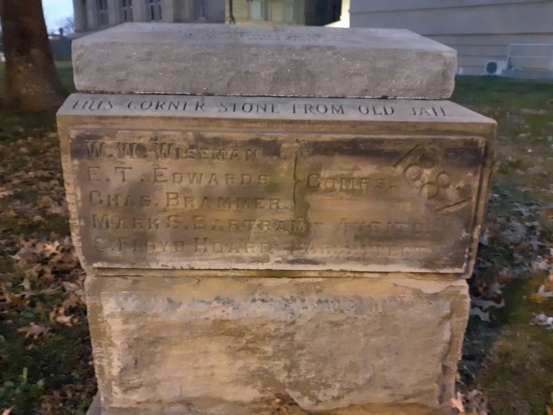 This Cornerstone From Old Jail Marker image. Click for full size.