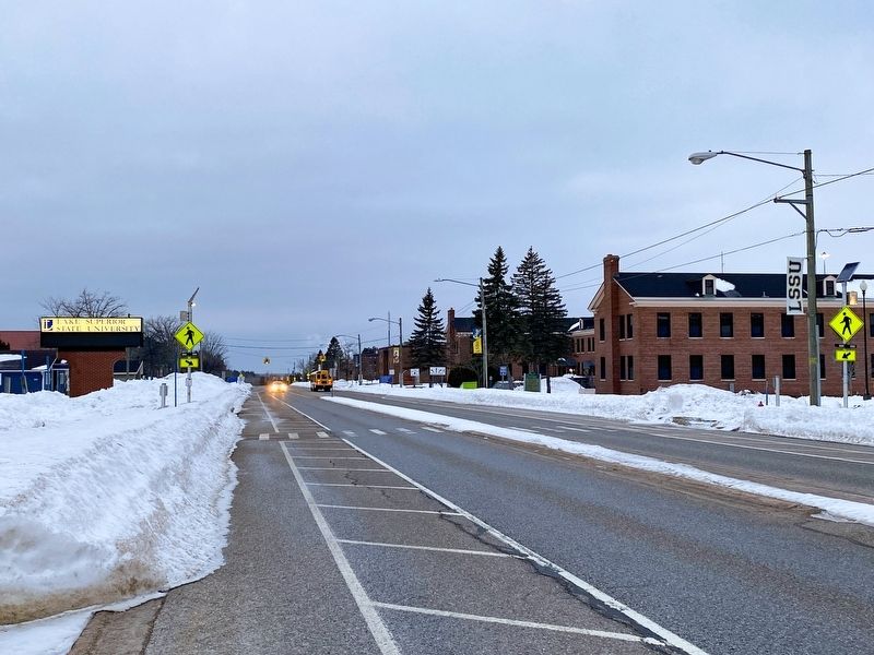 Lake Superior State College Marker. Click for full size. Lake Superior State College Marker image. Click for full size.