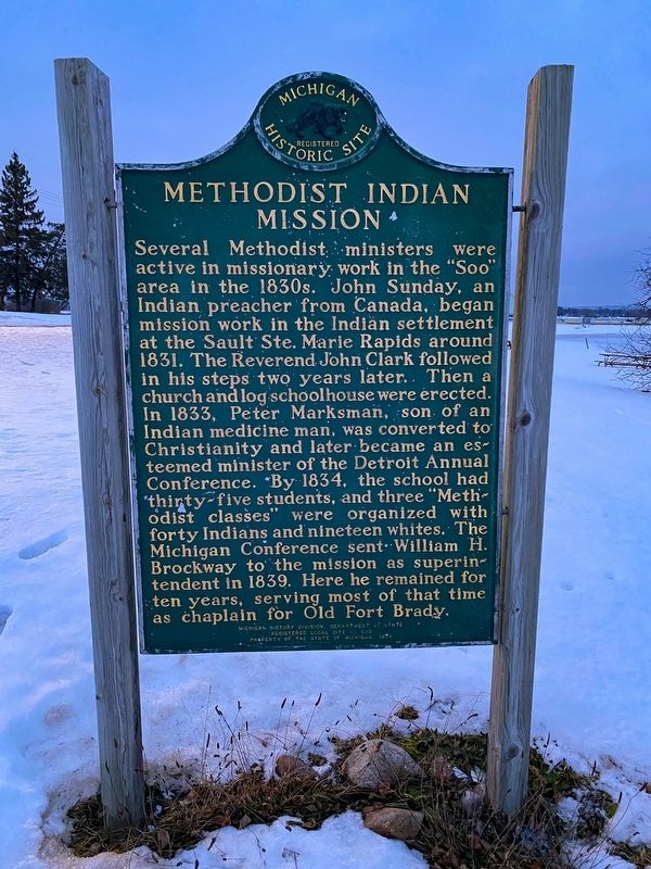 Methodist Indian Mission Marker image. Click for full size.