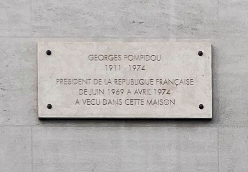 Georges Pompidou (1911-1974) Marker image. Click for full size.