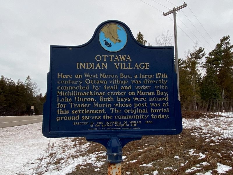 Ottawa Indian Village Marker image. Click for full size.
