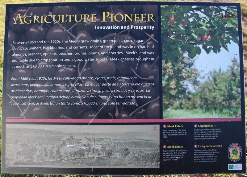 Agriculture Pioneer Marker. Click for full size. Agriculture Pioneer Marker image. Click for full size.