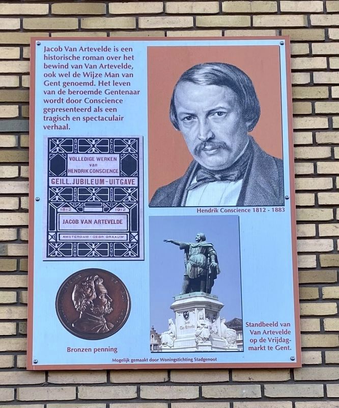 Hendrik Conscience: Jacob van Artevelde Marker image. Click for full size.