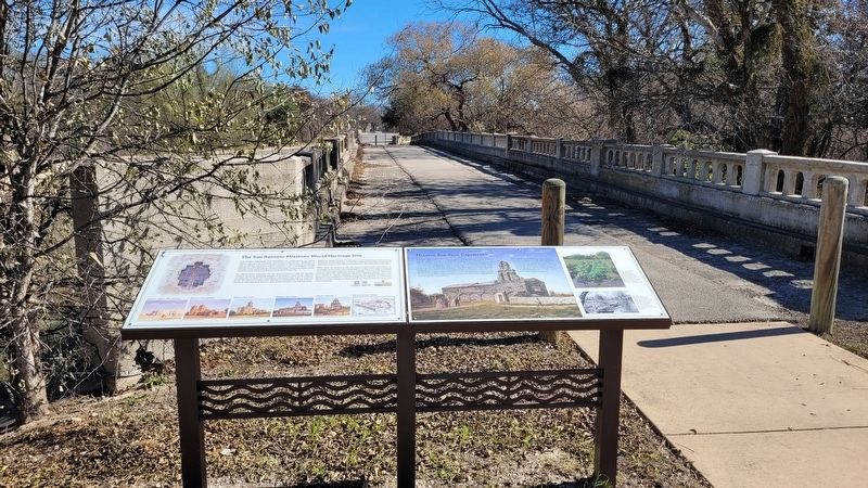 The Mission San Juan Capistrano Marker is the marker on the right side of the two markers image. Click for full size.