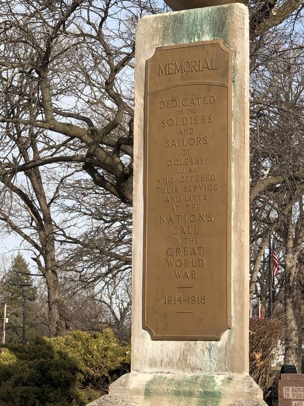 Oglesby World War I Memorial Marker image. Click for full size.