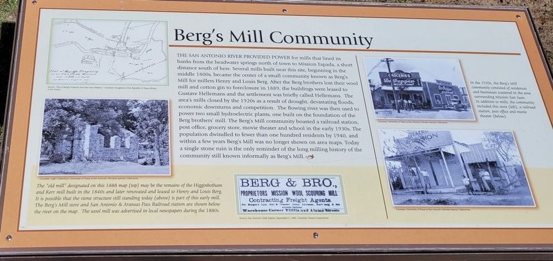 Berg's Mill Community Marker image. Click for full size.