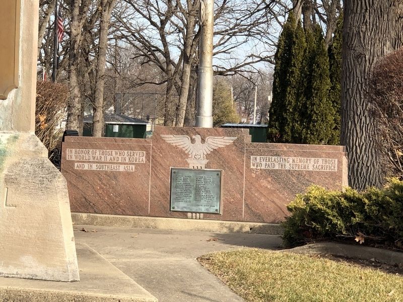 Oglesby War Memorial Marker image. Click for full size.