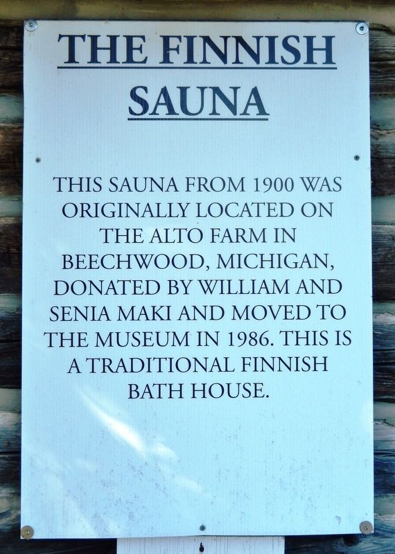 The Finnish Sauna Marker image. Click for full size.