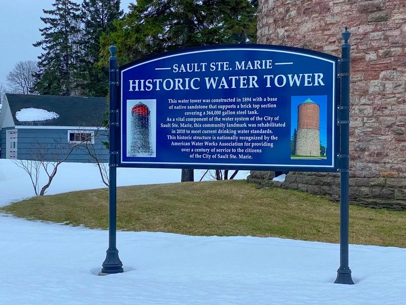 Historic Water Tower Marker image. Click for full size.