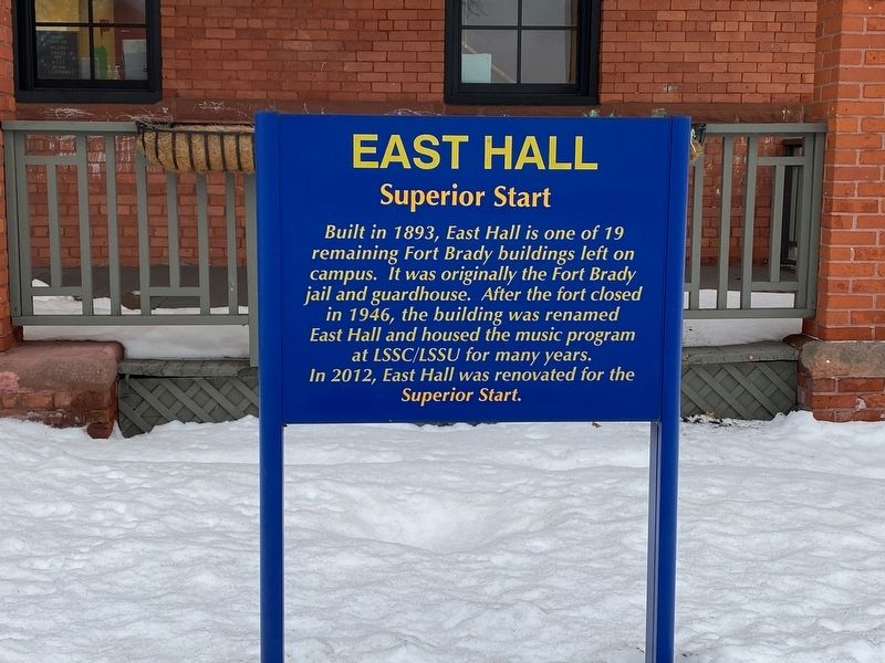 East Hall Marker image. Click for full size.