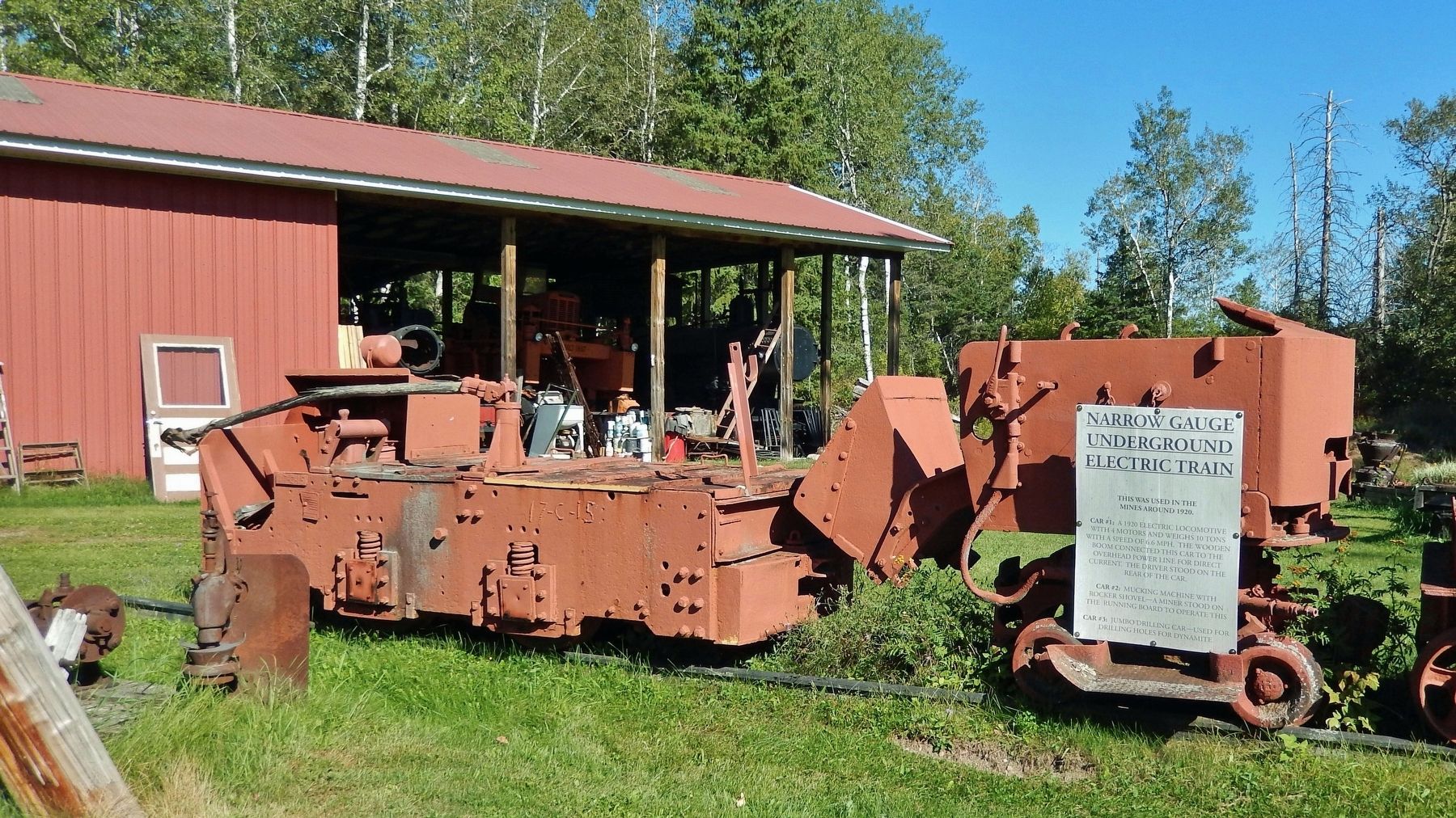 Electric Locomotive & Mucking Machine image. Click for full size.