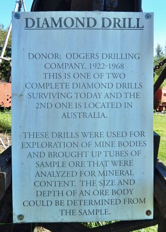 Diamond Drill Marker image. Click for full size.
