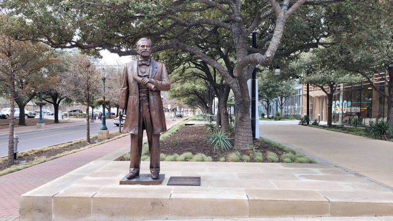 The view of the Thomas Claiborne Frost Statue and Marker from the street image. Click for full size.