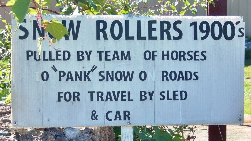 Snow Rollers 1900's Marker image. Click for full size.