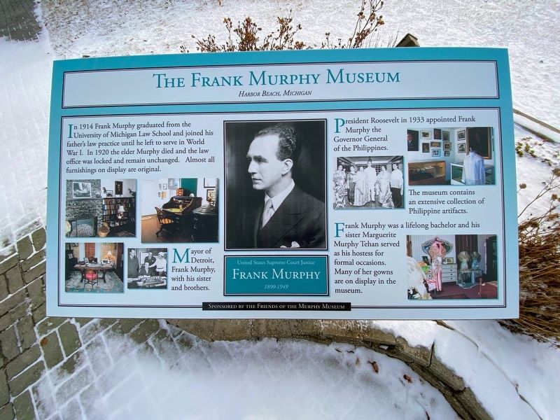 The Frank Murphy Museum Marker image. Click for full size.