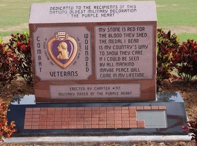 Combat Wounded Veterans Marker. Click for full size. Combat Wounded Veterans Marker image. Click for full size.