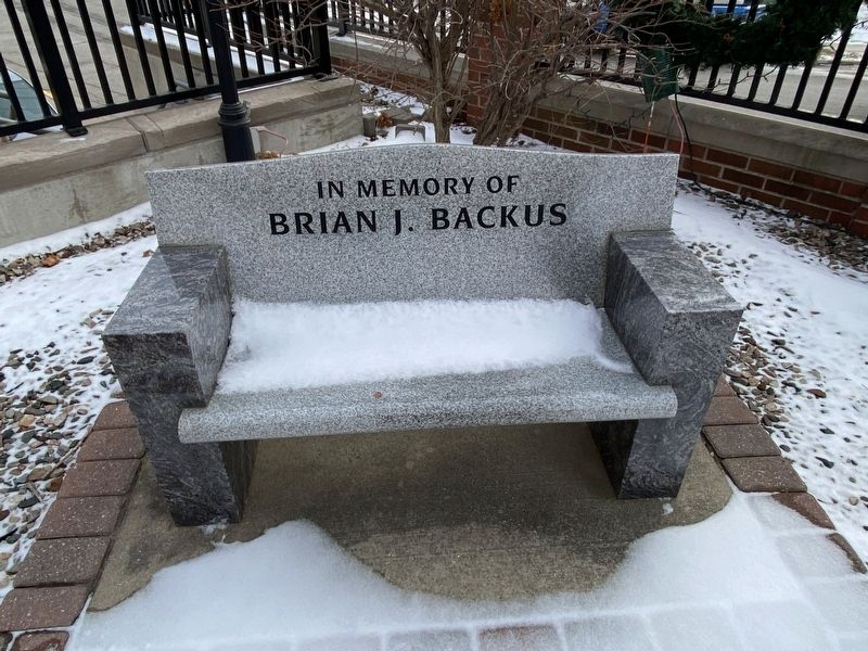 PFC Brian "Doc" Backus Dedicated Bench image. Click for full size.