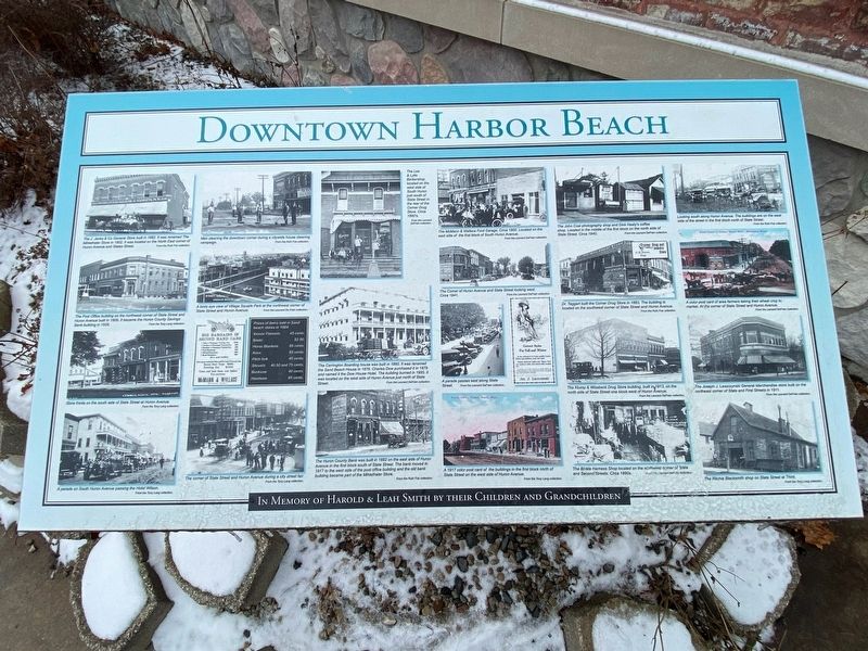 Downtown Harbor Beach Marker image. Click for full size.