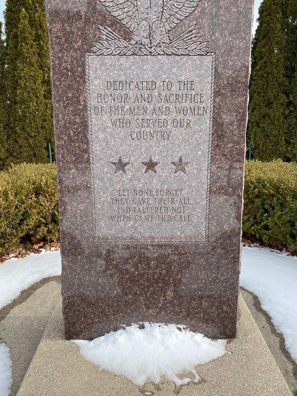 Harbor Beach Veterans Memorial Marker. Click for full size. Harbor Beach Veterans Memorial Marker image. Click for full size.