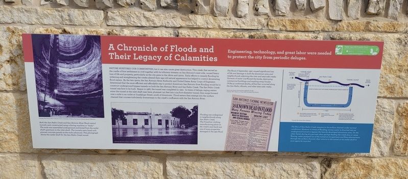 A Chronicle of Floods and Their Legacy of Calamities Marker image. Click for full size.