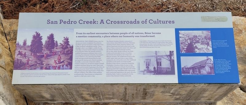 San Pedro Creek: A Crossroads of Cultures Marker image. Click for full size.
