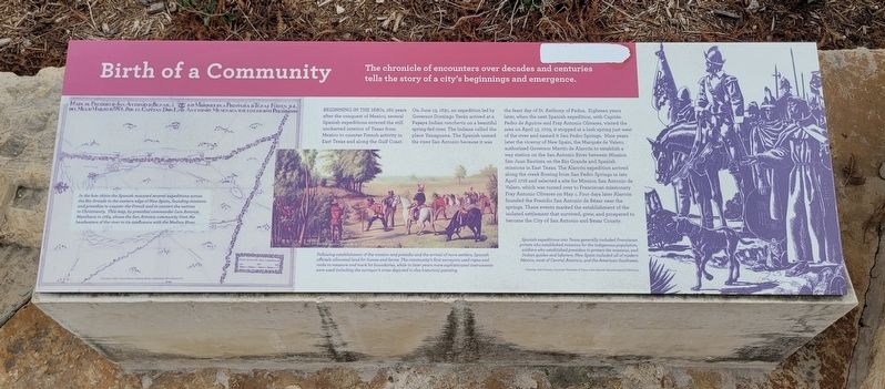 Birth of a Community Marker. Click for full size. Birth of a Community Marker image. Click for full size.