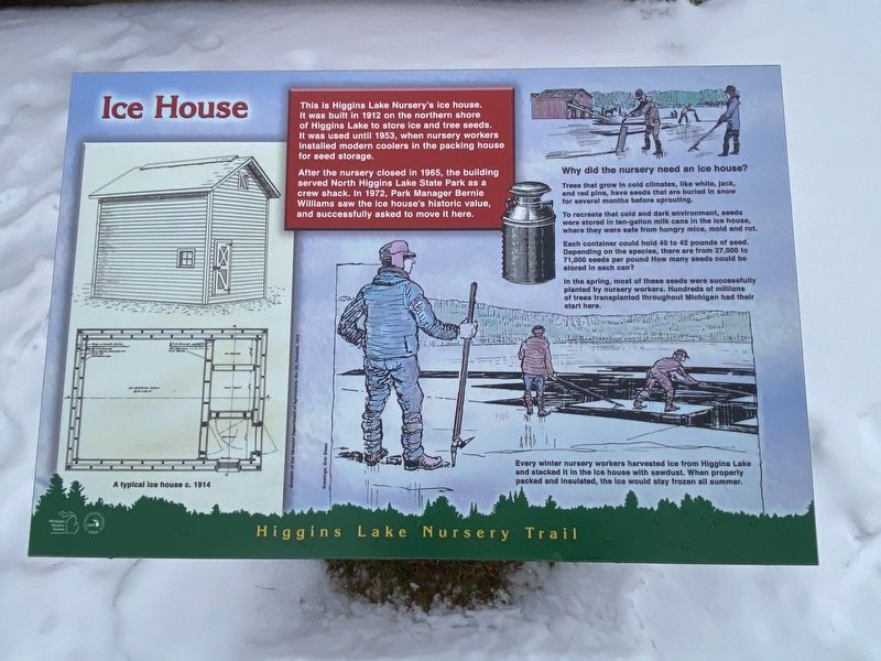 Ice House Marker. Click for full size. Ice House Marker image. Click for full size.