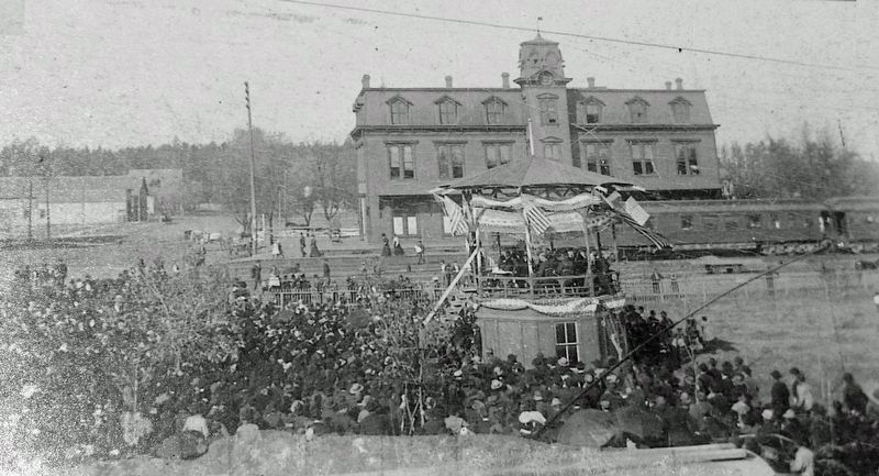 Marker detail: Depot Park, ca. 1896. Click for full size. Marker detail: Depot Park, ca. 1896 image. Click for full size.