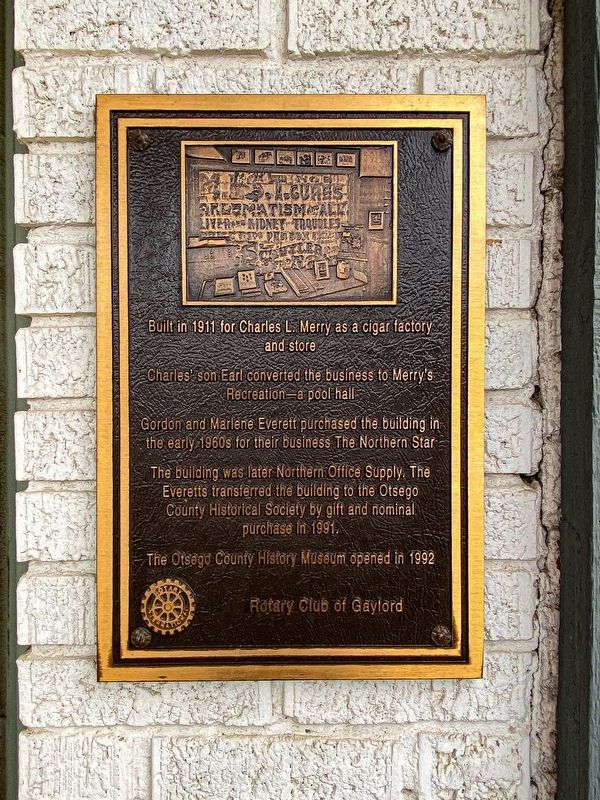 Charles Merry Cigar Factory Marker image. Click for full size.