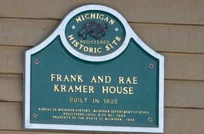 Frank and Rae Kramer House Marker image. Click for full size.
