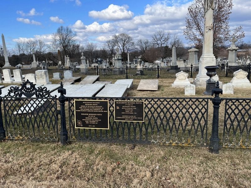 Elizabeth Hughes Potts Marker image. Click for full size.