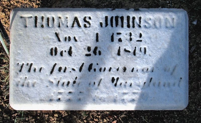 Thomas Johnson Marker image. Click for full size.