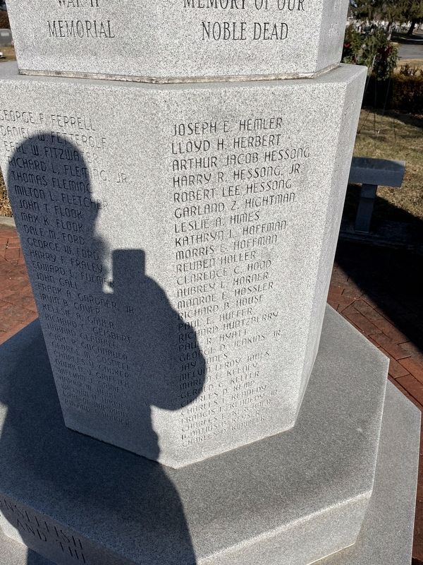 Frederick County World War II Memorial image. Click for full size.