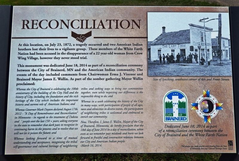 Reconciliation Marker. Click for full size. Reconciliation Marker image. Click for full size.