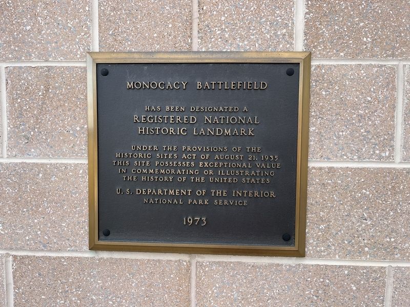 National Historic Landmark plaque for the battlefield image. Click for full size.
