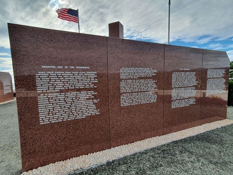 Guadalcanal American Memorial - Panel Eight. Click for full size. Guadalcanal American Memorial - Panel Eight image. Click for full size.