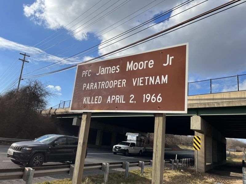 PFC James Moore Jr Marker. Click for full size. PFC James Moore Jr Marker image. Click for full size.