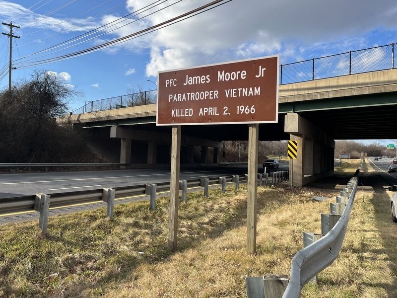 PFC James Moore Jr Marker. Click for full size. PFC James Moore Jr Marker image. Click for full size.