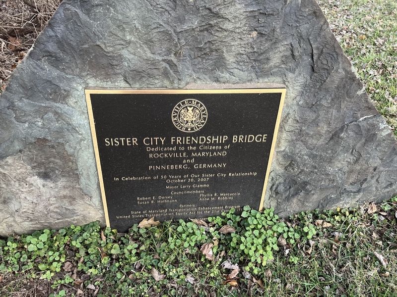 Sister City Friendship Bridge Marker image. Click for full size.