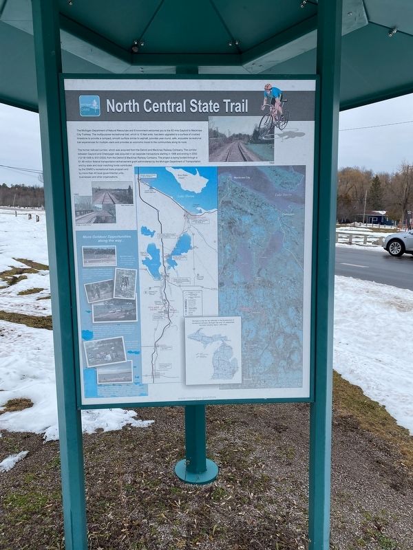 North Central State Trail Marker. Click for full size. North Central State Trail Marker image. Click for full size.
