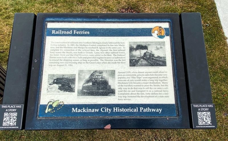 Railroad Ferries Marker image. Click for full size.