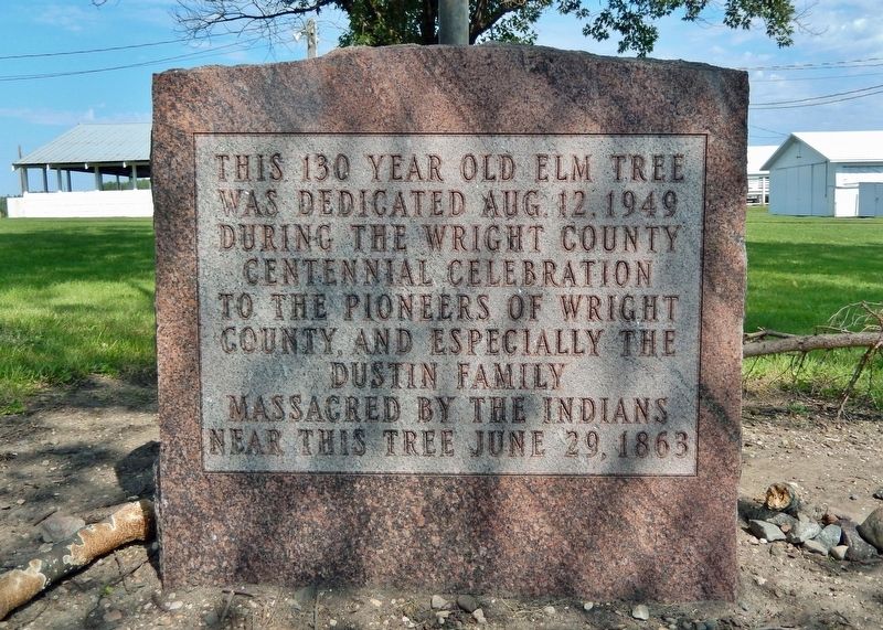 Wright County Centennial Elm Tree Marker image. Click for full size.