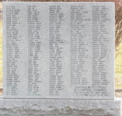 Oglesby/Piety Hill/Jonesville World War II Memorial image. Click for full size.
