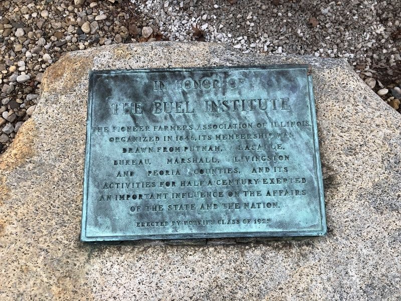 The Buel Institute Marker. Click for full size. The Buel Institute Marker image. Click for full size.