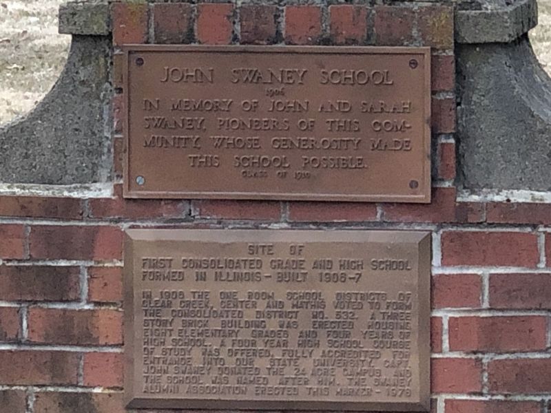 John Swaney School Marker image. Click for full size.