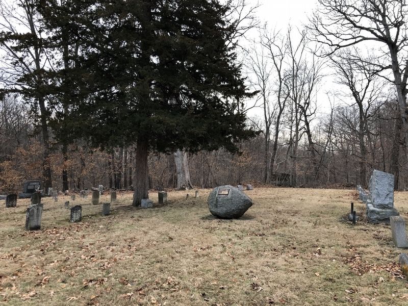 Site of the first Clear Creek Friends Meeting House Marker. Click for full size. Site of the first Clear Creek Friends Meeting House Marker image. Click for full size.