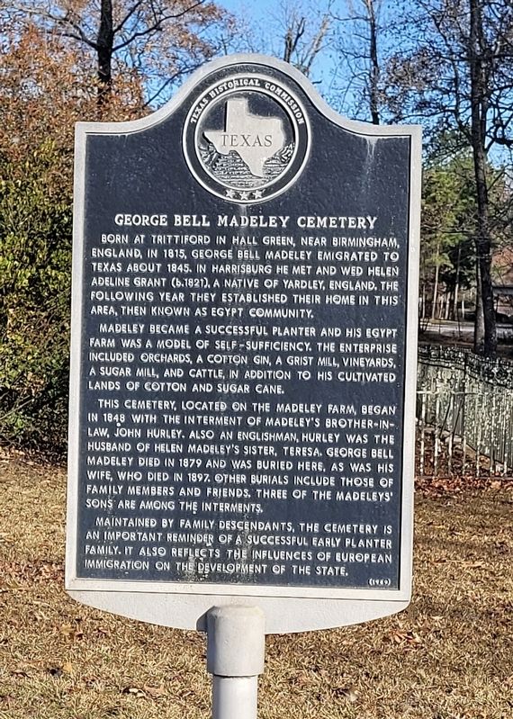 George Bell Madeley Cemetery Marker. Click for full size. George Bell Madeley Cemetery Marker image. Click for full size.