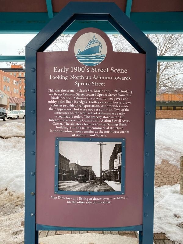 Early 1900's Street Scene Marker. Click for full size. Early 1900's Street Scene Marker image. Click for full size.